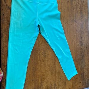 ZYIA leggings. Aqua.